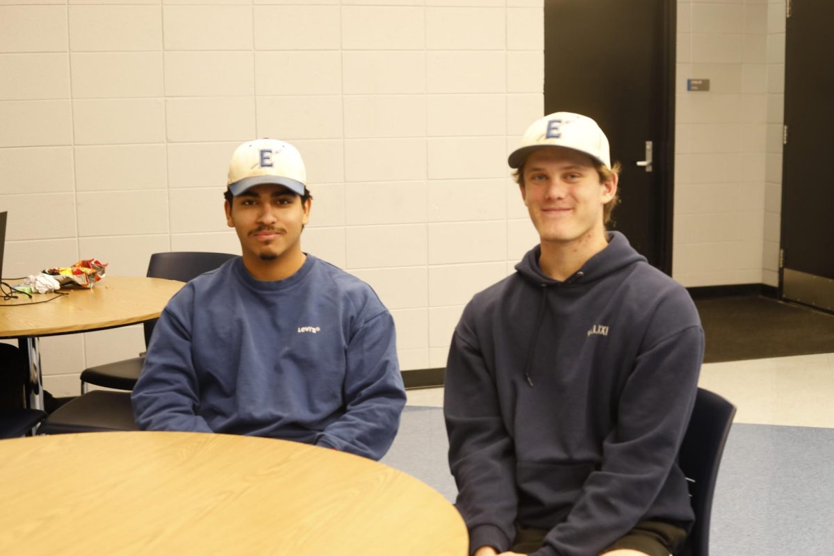Two college baseball players.