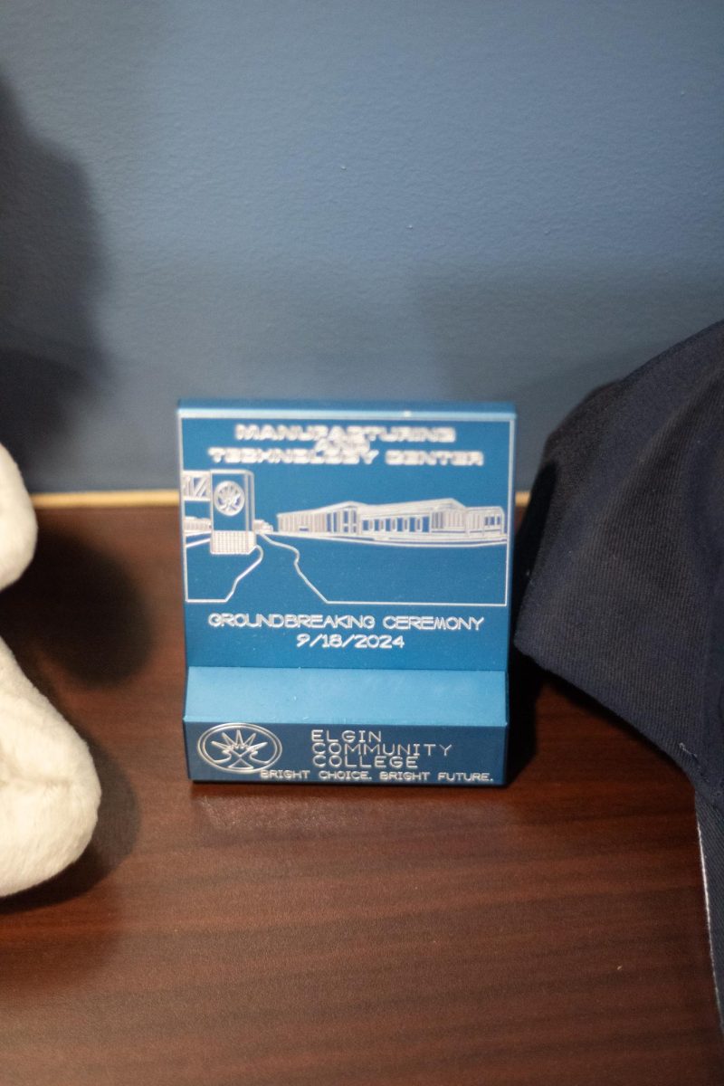 A replica of the new manufacturing & technology building sits on Mr.Simpsons desk, showcasing a detailed visual of the new section which recently opened with their ceremony in September of 2024. It sits at 150,000 Square Feet, at building O. 