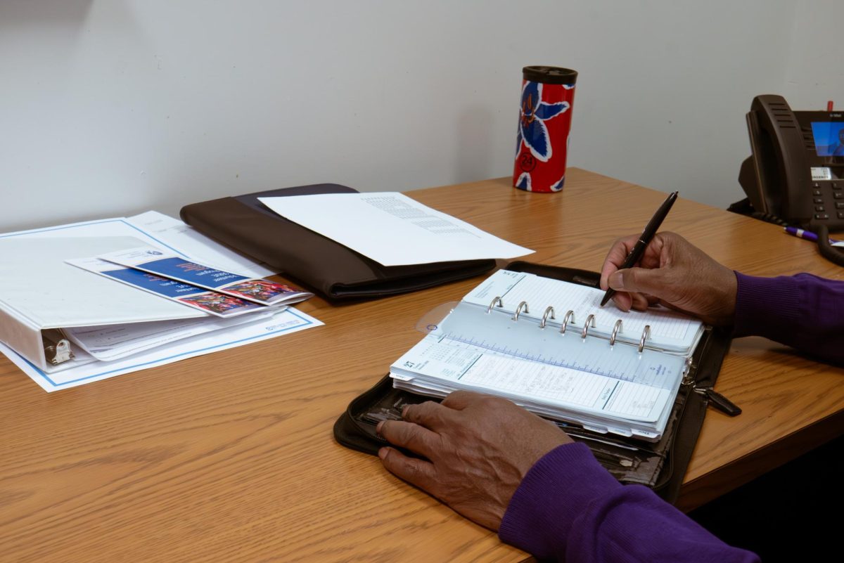 Clark Hallpike prepares his schedule for the week on January 28, 2026.