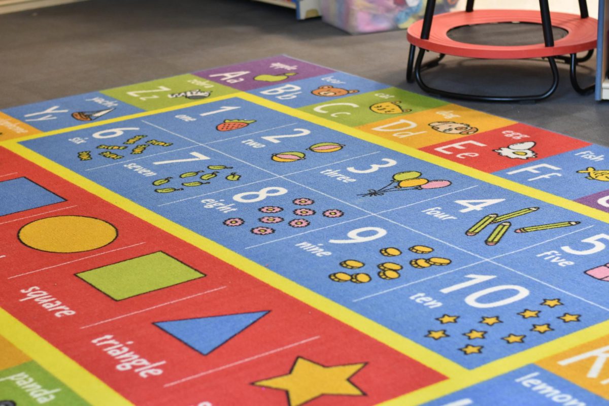 A rug with many graphics that can be used during class to help children learn. Feb 4, 2026.