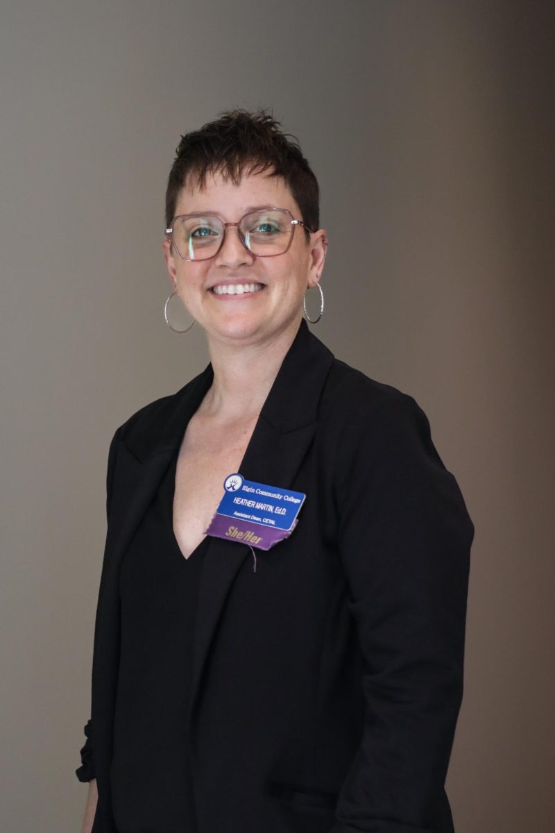 Heather Martin near her ECC office on February 4, 2026. As Assistant Dean of CETAL, Martin holds workshops and events to inform ECC faculty about how to meet the needs of students in the classroom.