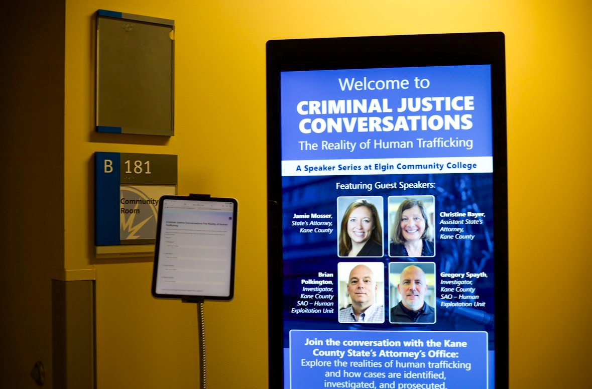 Criminal Justice Conversations, a speaker series organized through ECC's Criminal Justice Department featuring speakers: Cristine Bayer, Brian Polinkington, and Gregory Spayth