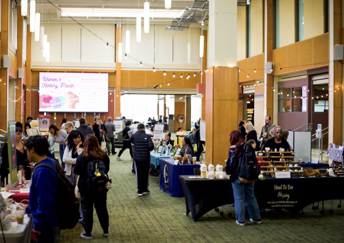 Multiple women owned businesses and organizations were invited to be part of Elgin Community College's Women's History Fair. Students were able to walk around the Jobe Lounge, meet the owners and support these businesses on March 24th, 2026.