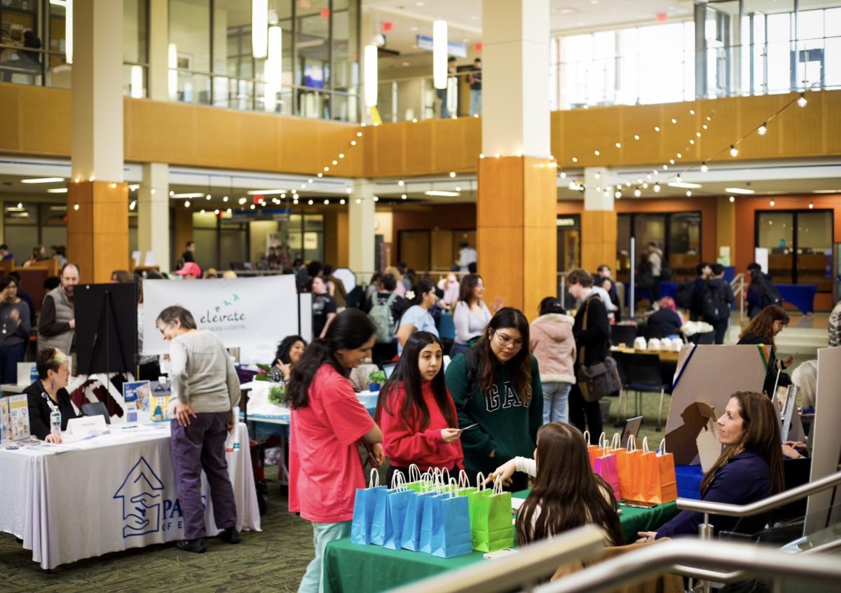 [FILE PHOTO] Students at Elgin Community College's Women's History Month Fair getting to meet women owned businesses at the Jobe Lounge on March 24th, 2026.