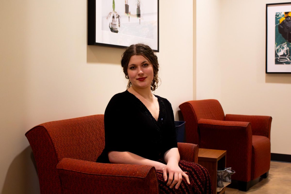 Lillianna Rederer, a fourth semester full-time student at Elgin Community College on March 24, 2026, started participating in campus activities last fall by attending events like Coffee House. Rederer enjoys performing at open mic nights to share her work, and embraces the vulnerability of connecting with others.