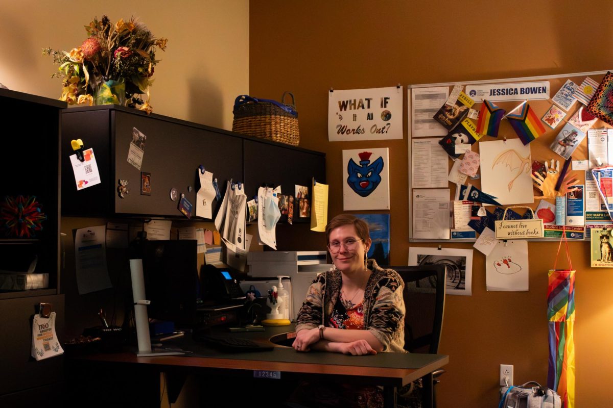 Jessica Bowen, TRiO services coordinator at Elgin Community College, on March 24, 2026. Bowen emphasized that students who are taking night classes have expressed how difficult it is to make friends, since all student events take place during the day.