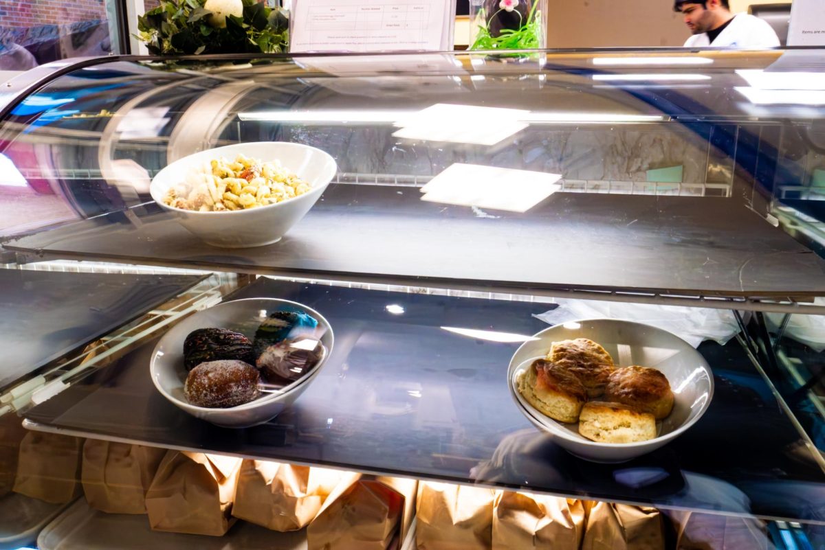 Baked goods on display at ECC’s Spartan To Go on March 12, 2026. ECC’s Spartan To Go offers limited food during the day,  leaving fewer options for students attending night classes on campus.