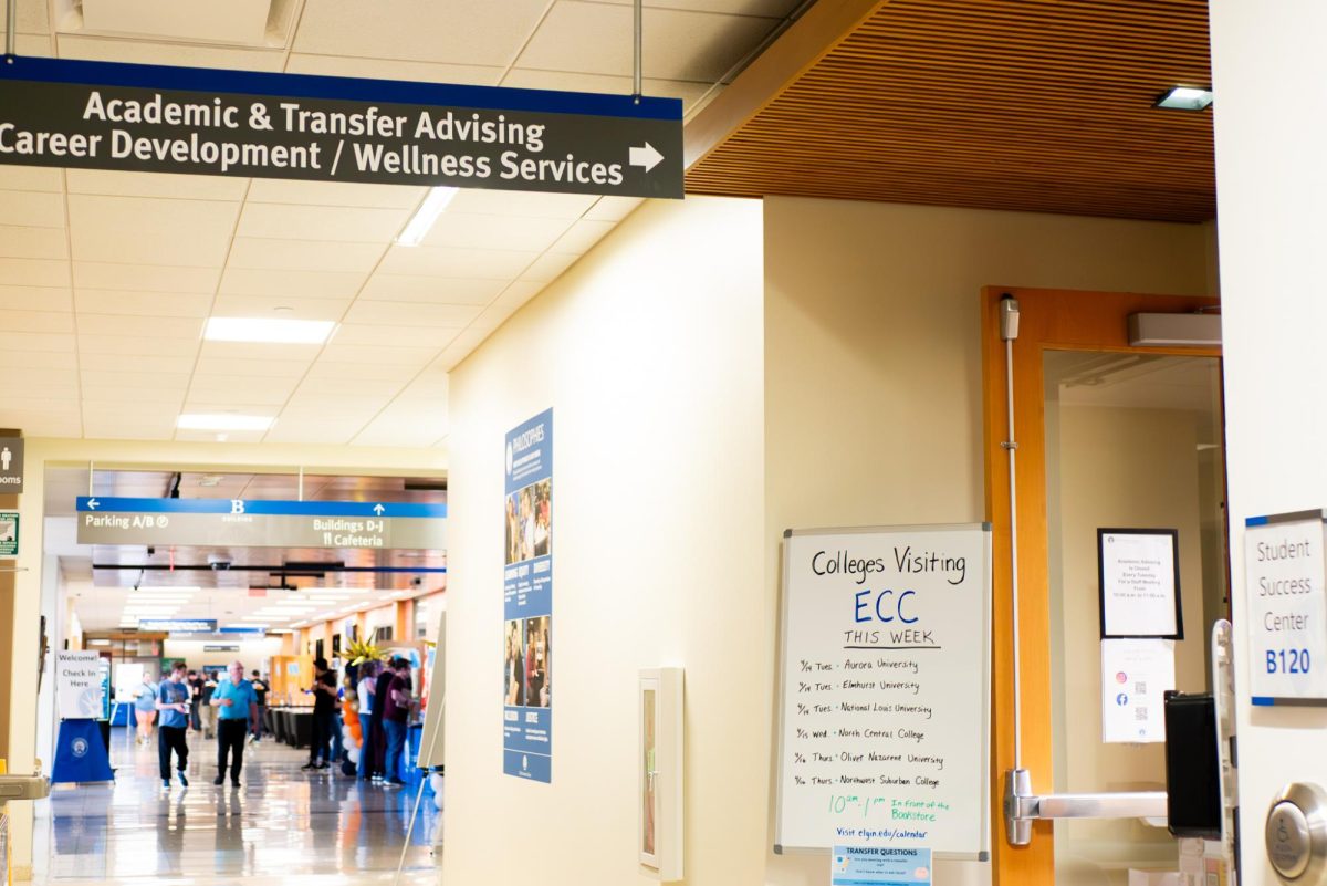 Academic and Transfer Advising services at Elgin Community College on April 6, 2026. ECC provides various resources to help students manage the transfer process.