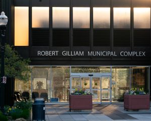 The exterior of the City Court facility in downtown Elgin after closing for the day, as it serves the community through daily operations on Apr. 27, 2026.