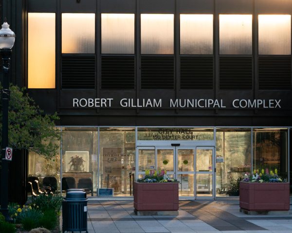 The exterior of the City Court facility in downtown Elgin after closing for the day, as it serves the community through daily operations on Apr. 27, 2026.